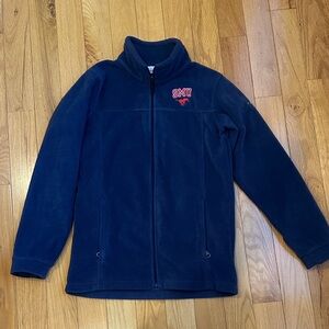 Columbia Navy Fleece SMU Jacket size:YL